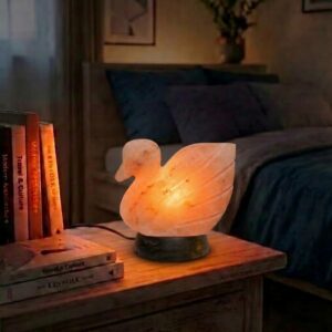 Нощна лампа от Хималайска сол, Лебед / Swan