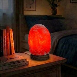 Лампа от Хималайска сол, с формата на Червен кристал / Red Crystal Shape