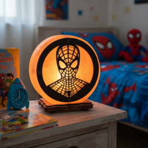Нощна лампа от Хималайска сол, Spiderman (Спайдър Мен)
